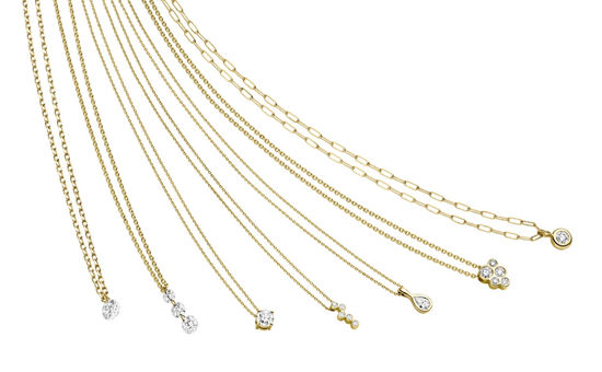 Various Diamond Chains in 18k Gold