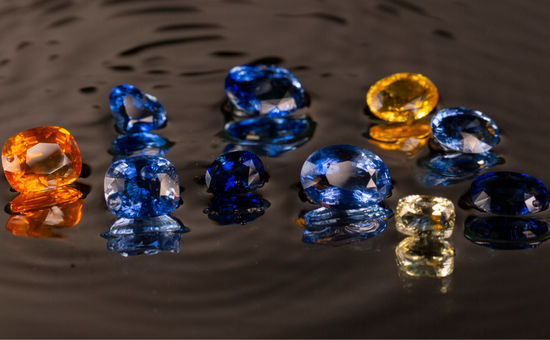 Sapphires in all colors of the rainbow