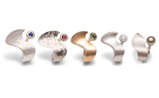 „Wave“ Rings Stephanie Henzler, patented