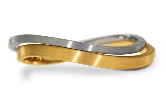 bangles in gold and platinum