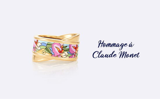 Hommage à Claude Monet - Iris Rosé