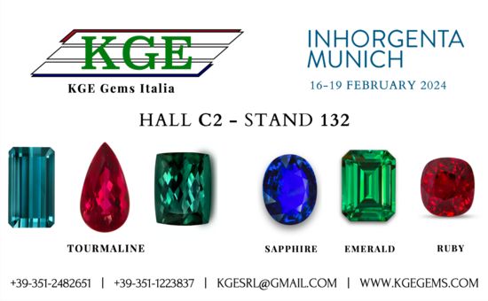 KGE Gem Tourmaline Rubellite Emerald Ruby Sapphire