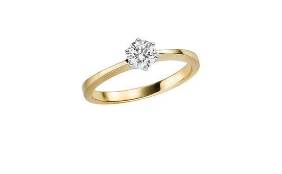 Brilliant solitaire made in Germany with natural diamonds