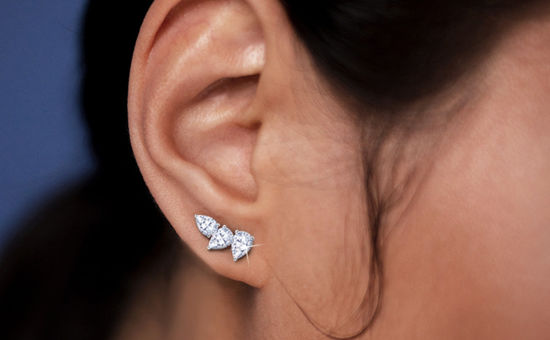 Chiffon: Diamond Ear Climbers