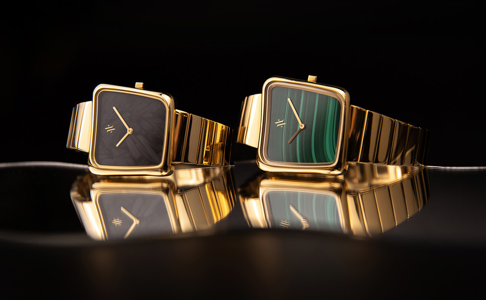 Unique timepieces made with real gemstones